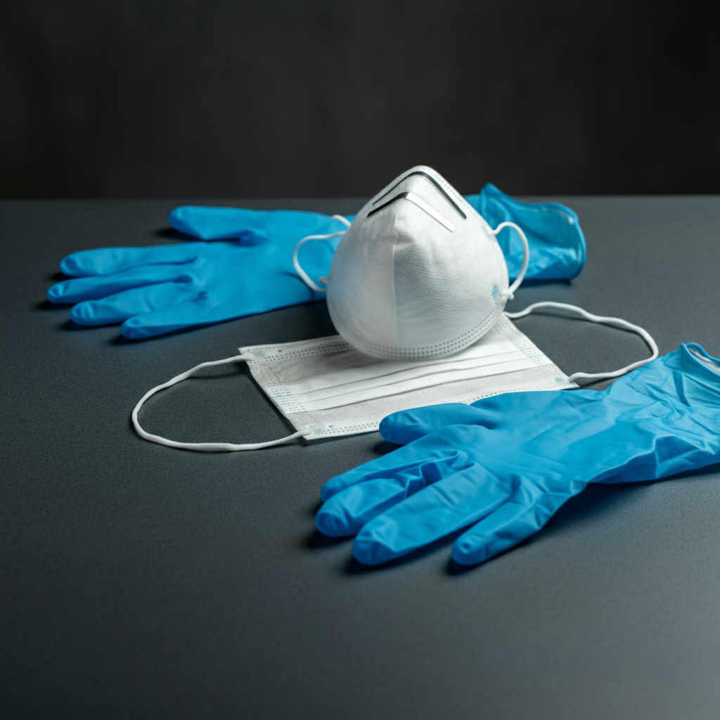 Protective Gloves and Face Masks